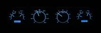 Dakota Digital VHX Gauge System Black Alloy Blue | 1964-67 GTO/Lemans | Dakota Digital | 24892
