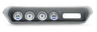 Dakota Digital VHX Gauge System Silver Alloy Blue