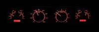 Dakota Digital VHX Gauge System Silver Alloy Red | 1964-67 GTO/Lemans | Dakota Digital | 24896