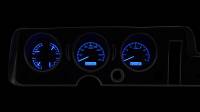 Dakota Digital VHX Gauge System Black Alloy Blue | 1968 GTO/Lemans | Dakota Digital | 24901