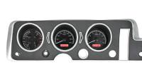 Dakota Digital VHX Gauge System Black Alloy Red