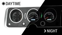 Dakota Digital VHX Gauge System Black Alloy White | 1968 GTO/Lemans | Dakota Digital | 24903