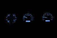 Dakota Digital VHX Gauge System Silver Alloy Blue | 1968 GTO/Lemans | Dakota Digital | 24904