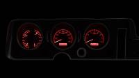 Dakota Digital VHX Gauge System Silver Alloy Red | 1968 GTO/Lemans | Dakota Digital | 24905