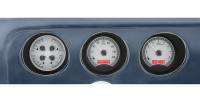 Dakota Digital VHX Gauge System Silver Alloy Red