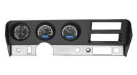 Digital VHX Gauge System Black Alloy Blue