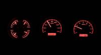 Dakota Digital VHX Gauge System Black Alloy Red | 1970-72 GTO/Lemans | Dakota Digital | 24914