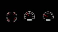 Dakota Digital VHX Gauge System Black Alloy White | 1970-72 GTO/Lemans | Dakota Digital | 24915