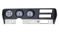 Digital VHX Gauge System Silver Alloy Blue