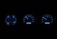 Dakota Digital VHX Gauge System Silver Alloy Blue | 1970-72 GTO/Lemans | Dakota Digital | 24916