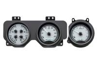Digital VHX Gauge System Silver Alloy White