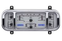Dakota Digital VHX Gauge System Silver Alloy Blue