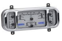 Dakota Digital VHX Gauge System Silver Alloy Blue | 1937-38 Chevy Car | Dakota Digital | 70074