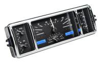 Dakota Digital VHX Gauge System Black Alloy Blue