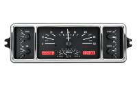 Dakota Digital VHX Gauge System Black Alloy Red