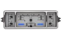 Dakota Digital VHX Gauge System Silver Alloy Blue