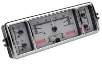 Dakota Digital VHX Gauge System Silver Alloy Red