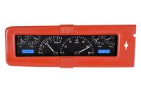 Dakota Digital VHX Gauge System Black Alloy Blue