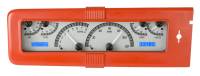 Dakota Digital VHX Gauge System Silver Alloy Blue