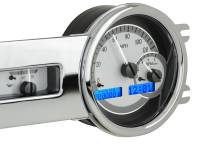 Dakota Digital VHX Gauge System Silver Alloy Blue | 1941-48 Chevy Car | Dakota Digital | 70095