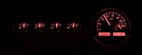 Dakota Digital VHX Gauge System Silver Alloy Red | 1941-48 Chevy Car | Dakota Digital | 70096