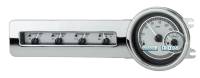 Dakota Digital VHX Gauge System Silver Alloy White