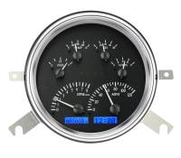 Dakota Digital VHX Gauge System Black Alloy Blue