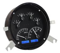 Dakota Digital VHX Gauge System Black Alloy Blue | 1949-50 Chevy Car | Dakota Digital | 70099