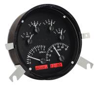 Dakota Digital VHX Gauge System Black Alloy Red | 1949-50 Chevy Car | Dakota Digital | 70100