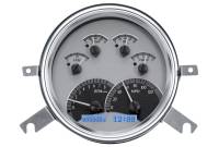Dakota Digital VHX Gauge System Silver Alloy Blue