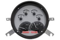 Dakota Digital VHX Gauge System Silver Alloy Red