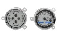 Dakota Digital VHX Gauge System Silver Alloy Blue