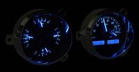 Dakota Digital VHX Gauge System Silver Alloy Blue | 1951-52 Chevy Car | Dakota Digital | 70110