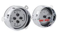 Dakota Digital VHX Gauge System Silver Alloy Red
