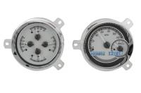 Dakota Digital VHX Gauge System Silver Alloy White
