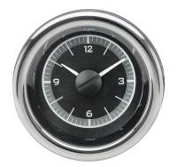 Dakota Digital VHX Clock Black Alloy White
