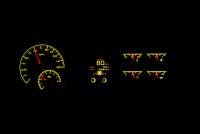 Dakota Digital HDX Gauge System Black Alloy | 1953-54 Chevy Car | Dakota Digital | 70121