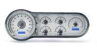 Dakota Digital VHX Gauge System Silver Alloy Blue