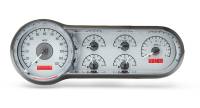 Dakota Digital VHX Gauge System Silver Alloy Red