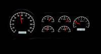Dakota Digital VHX Gauge System Silver Alloy White | 1953-54 Chevy Car | Dakota Digital | 70120