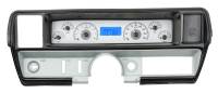 Dakota Digital VHX Gauge System Silver Alloy Blue