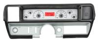 Dakota Digital VHX Gauge System Silver Alloy Red