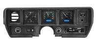 Dakota Digital VHX Gauge System Black Alloy Blue