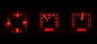 Dakota Digital VHX Gauge System Black Alloy Red | 1970-72 Buick Skylark or GS | Dakota Digital | 24927