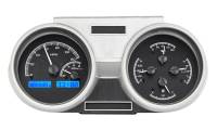 Dakota Digital VHX Gauge System Black Alloy Blue