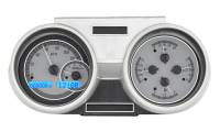 Dakota Digital VHX Gauge System Silver Alloy Blue