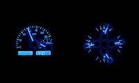 Dakota Digital VHX Gauge System Silver Alloy Blue | 1966-67 Oldsmobile Cutlass | Dakota Digital | 24935
