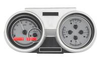 Dakota Digital VHX Gauge System Silver Alloy Red