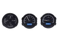 Dakota Digital VHX Gauge System Black Alloy Blue