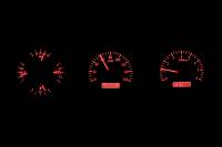 Dakota Digital VHX Gauge System Silver Alloy Red | 1968-69 Oldsmobile Cutlass | Dakota Digital | 24942